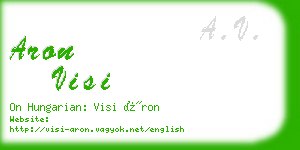 aron visi business card